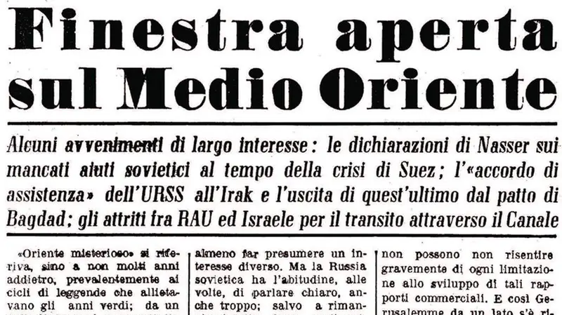 Il primo articolo di Cavassori sul GdB: era il 7 aprile 1959 © www.giornaledibrescia.it
