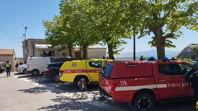 Il luogo in cui si stanno cercando due dei quattro vigili del fuoco del comando di Chieti che risultano dispersi dalla sera del 30 aprile 2025. ANSA / ALFREDO D'ALESSANDRO
