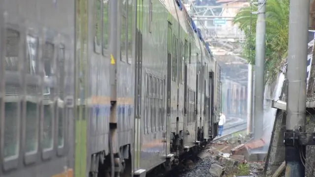 Una frana vicino alla stazione di Santa Margherita ha causato l'uscita dai binari del primo carrello di una carrozza di un regionale. La frana è stata causata dal cedimento di un muro di contenimento che delimita la linea. Il cedimento, dice Rfi, è dovuto alle piogge abbondanti di questi giorni. Da giorni la Liguria è in allerta gialla. L'incidente poco prima delle 6. Non ci sono feriti. ANSA