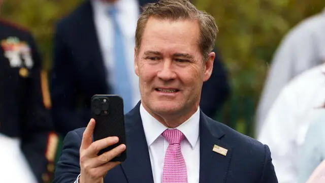epa12045006 Mike Waltz, National Security Advisor to US President Donald Trump, attends the 2025 Easter Egg Roll at the White House in Washington, DC, USA, 21 April 2025. EPA/WILL OLIVER