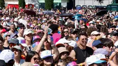 People attend the traditional May Day Concert at San Giovanni Square in Rome, Italy, 01 May 2025. ANSA/FABIO FRUSTACI