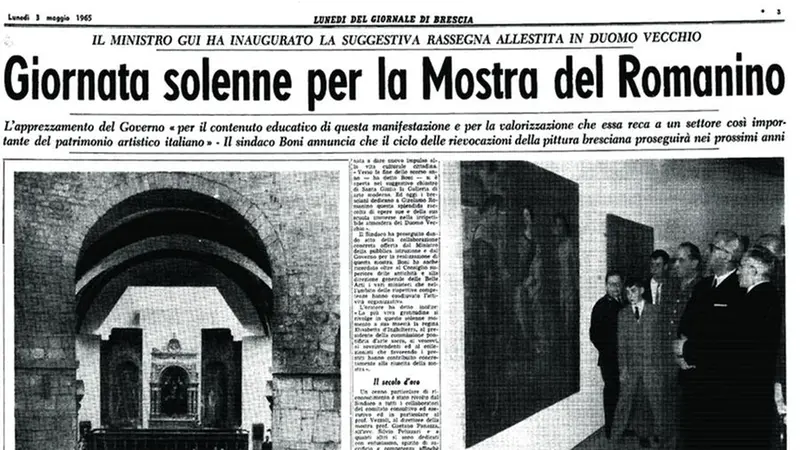 La prima pagina del GdB il 3 maggio 1965