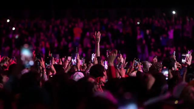 Fan durante il concerto del Primo Maggio di Cgil, Cisl e Uil per la Festa dei Lavoratori, al Circo Massimo, Roma, 01 maggio 2024. ANSA/ANGELO CARCONI