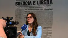 La ministra Alessandra Locatelli al Giornale di Brescia in occasione dell'80esimo compleanno della testata © www.giornaledibrescia.it