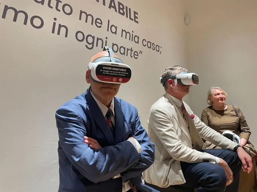 Il ministro Alessandro Giuli al Vittoriale degli Italiani