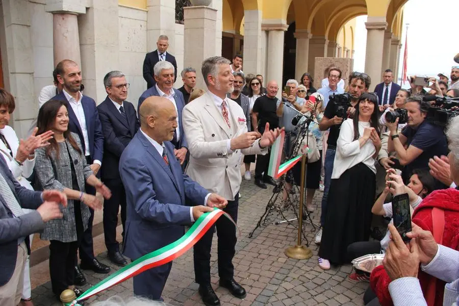 Il ministro Alessandro Giuli al Vittoriale degli Italiani