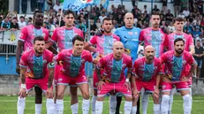 SPORT CALCIO COPPA LOMBARDIA PRIMA CATEGORIA AURORA SERIATE - ATLETICO OFFLAGA NELLA FOTO FORMAZIONE OFFLAGA 03-05-2025 Comincini@newreporter