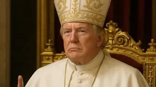 ++ Donald Trump vestito da papa sui social della Casa Bianca ++ A pochi giorni da inizio conclave per successione Francesco