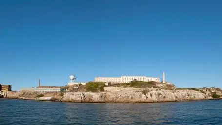 epa04415775 An undated handout image provided by the FOR-SITE Foundation on 24 September 2014 shows Alcatraz Island, the site of an exhibition of seven new site-specific installations created by Chinese artist Ai Weiwei specifically for Alcatraz, entitled '@Large: Ai Weiwei on Alcatraz', that runs at the Alcatraz Island former prison, San Francisco Bay, California, USA, from 27 September 2014 to 26 April 2015. EPA/BEN FASH / FOR-SITE FOUNDATION / HANDOUT EDITORIAL USE ONLY/NO SALES