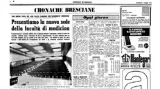 La pagina del GdB che parla della presentazione della facoltà di Medicina - © www.giornaledibrescia.it