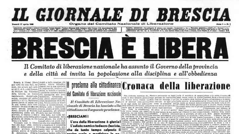 Il titolo della prima pagina del Giornale di Brescia - © www.giornaledibrescia.it