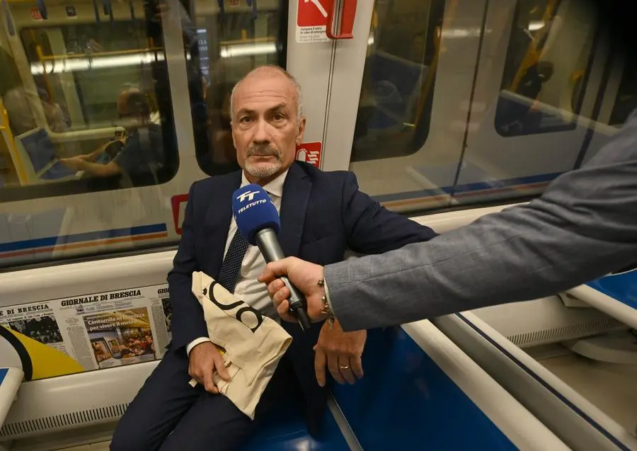 GdB 80, ecco il treno della metro targato Giornale di Brescia