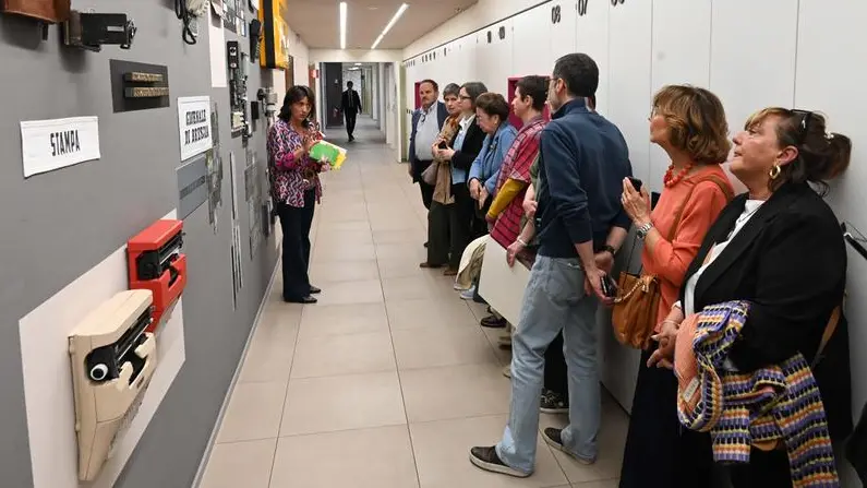 Una visita alla redazione del GdB - © www.giornaledibrescia.it