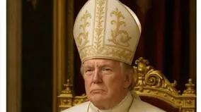 ++ Donald Trump vestito da papa sui social della Casa Bianca ++ A pochi giorni da inizio conclave per successione Francesco