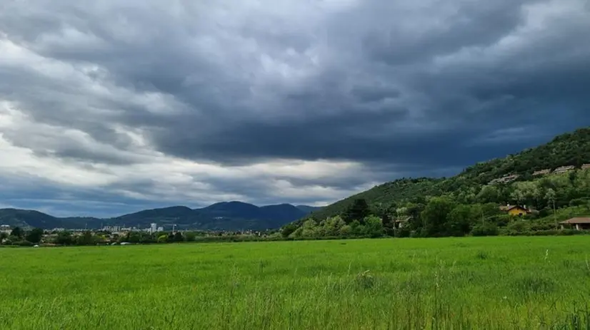 Una giornata nuvolosa, foto scattata a Mompiano