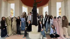 Gli studenti di Moda del Cfp Lonati che hanno partecipato al progetto