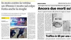 Le due pagine del Giornale di Brescia che riportano gli incidenti