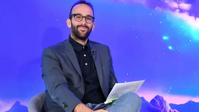 Il Direttore de Il Foglio Claudio Cerasa in occasione dell’incontro dal titolo ‘Investire in Italia nel 2025, ma come?’ organizzato da EY Roma, 17 dicembre 2024. ANSA/FABIO CIMAGLIA (NPK)