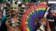 epa11386539 People participate in the 2024 Gay Pride March in Cali, Colombia, 02 June 2024. EPA/Ernesto Guzman