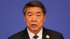 epa11818120 Chinese Vice Premier He Lifeng attends a press conference after the 11th China-UK Economic and Financial Dialogue in Beijing, China, 11 January 2025. EPA/AARON FAVILA / POOL