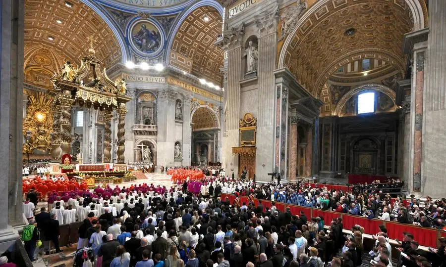 La messa pro eligendo a San Pietro