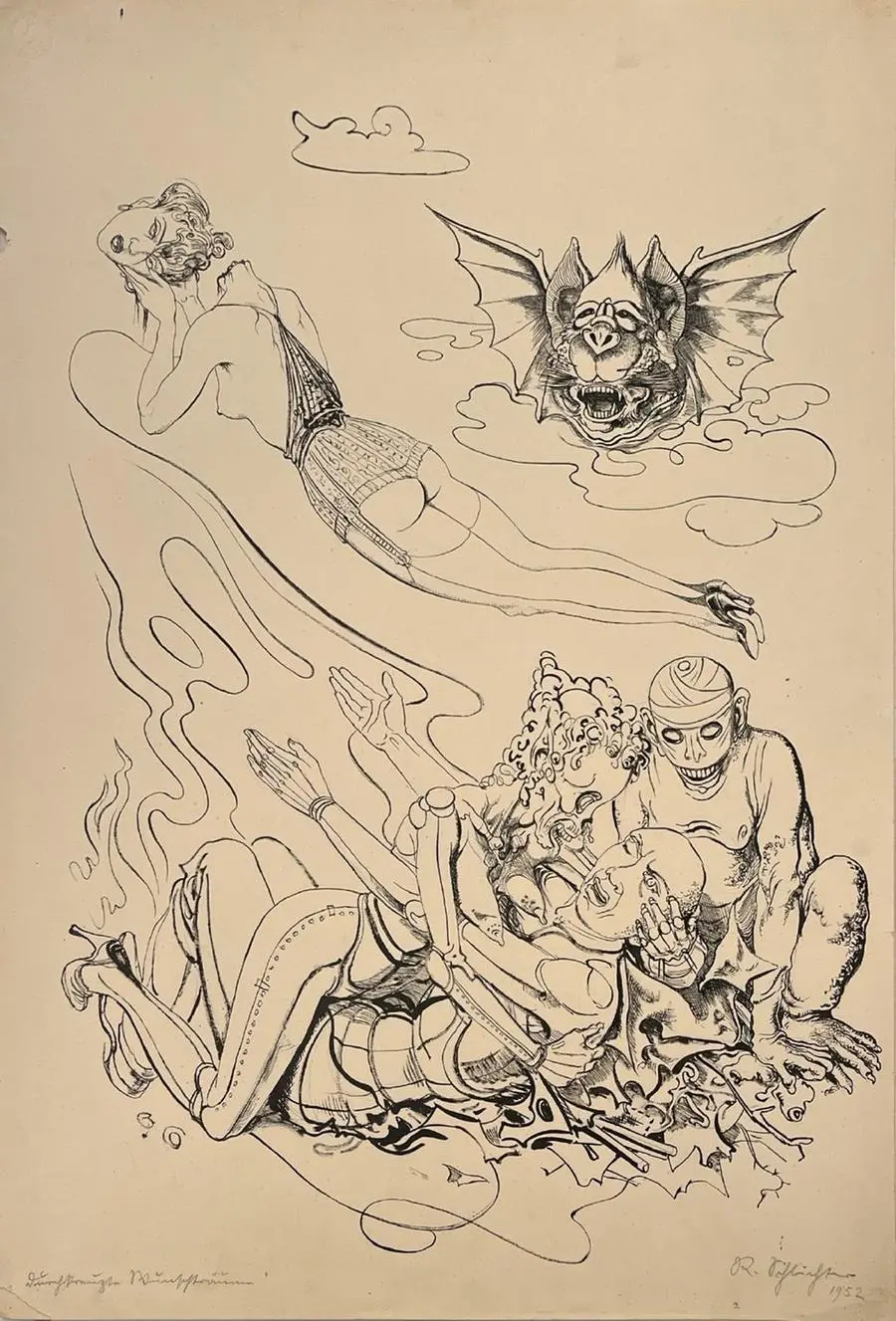 I disegni di Rudolph Schlichter in mostra all'Incisione