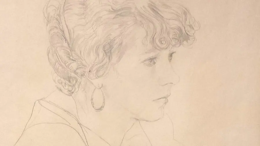 Un ritratto di Rudolph Schlichter alla moglie Speedy - Foto Galleria dell'incisione