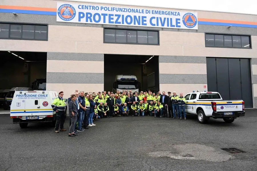 Roncadelle, Romano La Russa in visita al Centro polifunzionale di emergenza della Protezione Civile