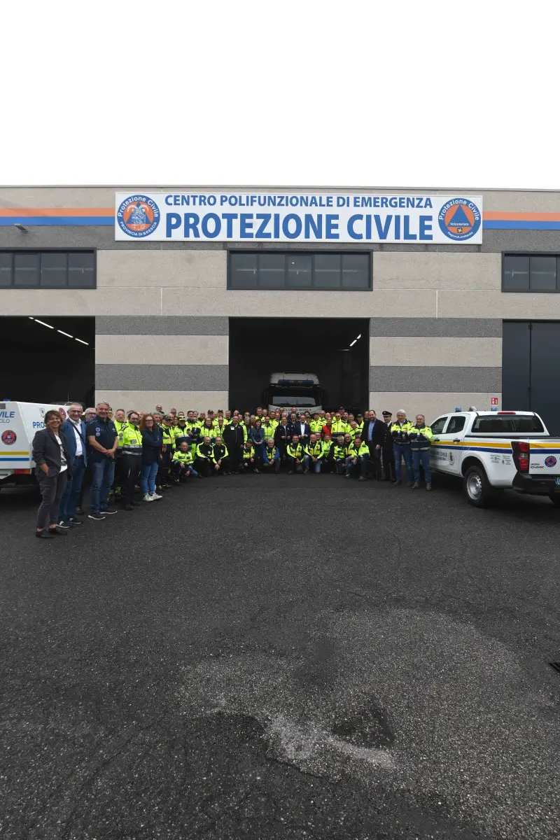 Roncadelle, Romano La Russa in visita al Centro polifunzionale di emergenza della Protezione Civile