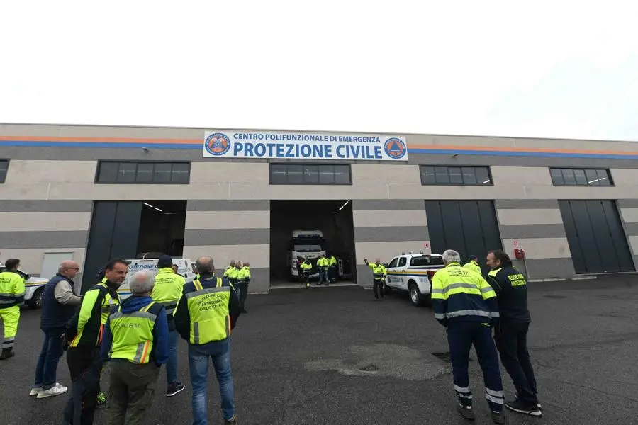 Roncadelle, Romano La Russa in visita al Centro polifunzionale di emergenza della Protezione Civile