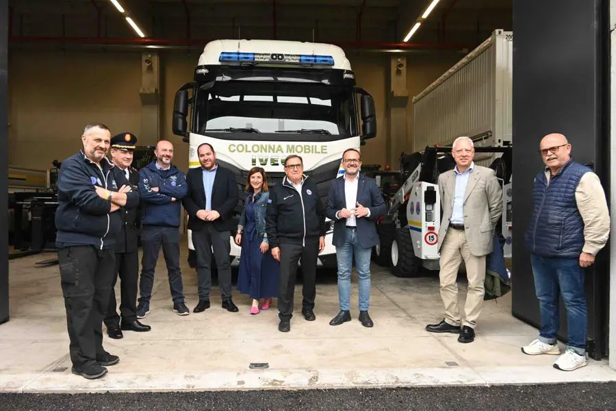 Roncadelle, Romano La Russa in visita al Centro polifunzionale di emergenza della Protezione Civile