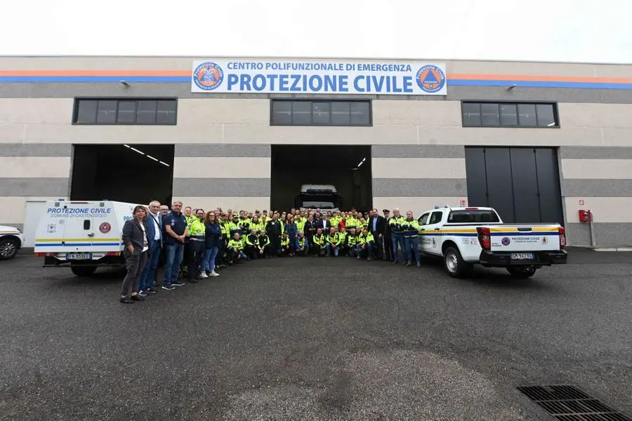 Roncadelle, Romano La Russa in visita al Centro polifunzionale di emergenza della Protezione Civile