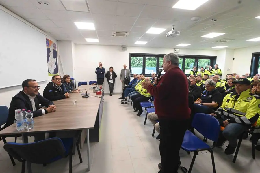 Roncadelle, Romano La Russa in visita al Centro polifunzionale di emergenza della Protezione Civile