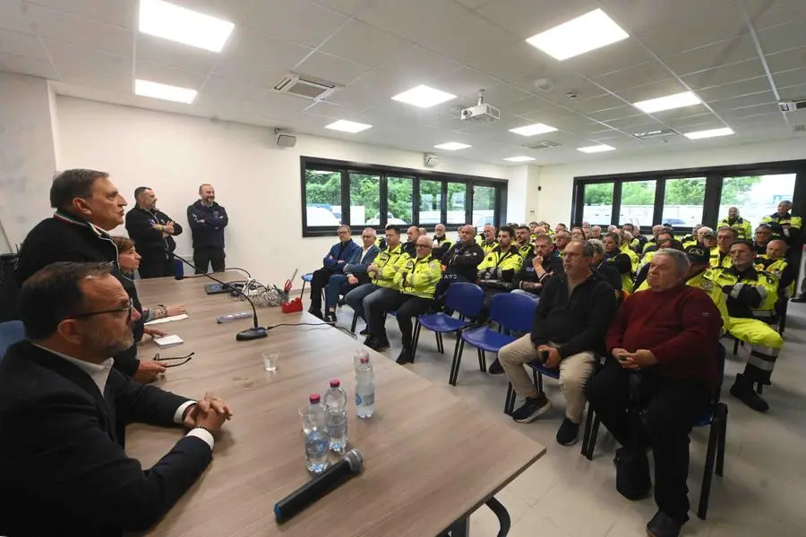 Roncadelle, Romano La Russa in visita al Centro polifunzionale di emergenza della Protezione Civile
