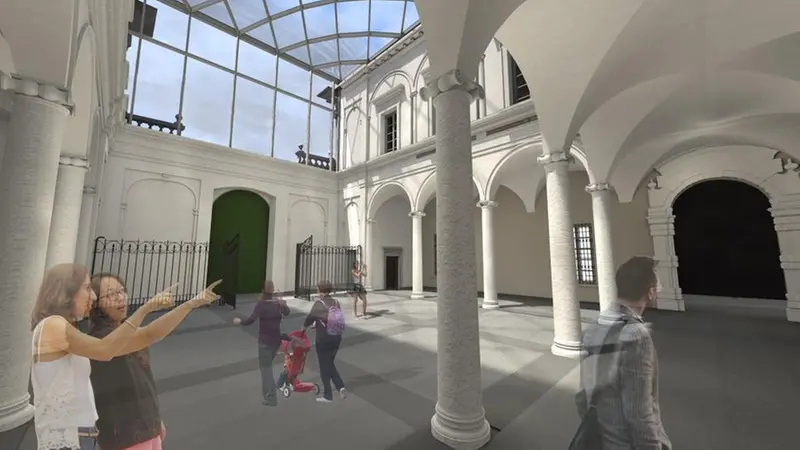 Il progetto (bocciato) della cupola per la Tosio Martinengo