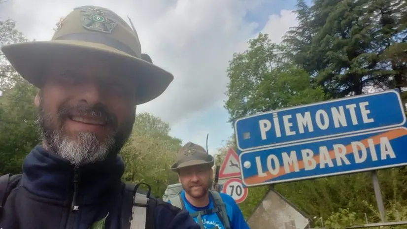 Uno scatto dei due protagonisti del viaggio