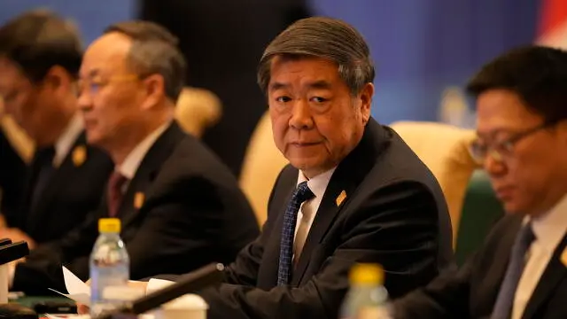 epa11817945 Chinese Vice Premier He Lifeng listens during the 11th China - UK Economy and Finance Dialogue in Beijing, China, 11 January 2025. EPA/Aaron Favila / POOL