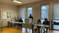 Elezioni regionali in Friuli Venezia Giuli, nelle foto un seggio in via Carli a Trieste