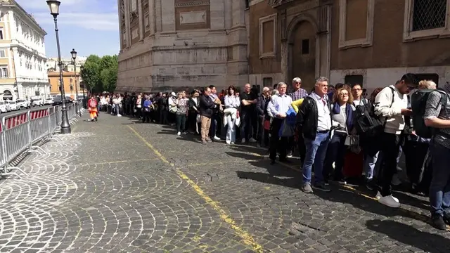 File interminasbili a Santa Maria Maggiore