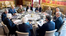 Roma - Il Presidente Sergio Mattarella nel corso della riunione del Consiglio Supremo di Difesa, oggi 8 maggio 2025 (Foto di Paolo Giandotti - Ufficio per la Stampa e la Comunicazione della Presidenza della Repubblica)