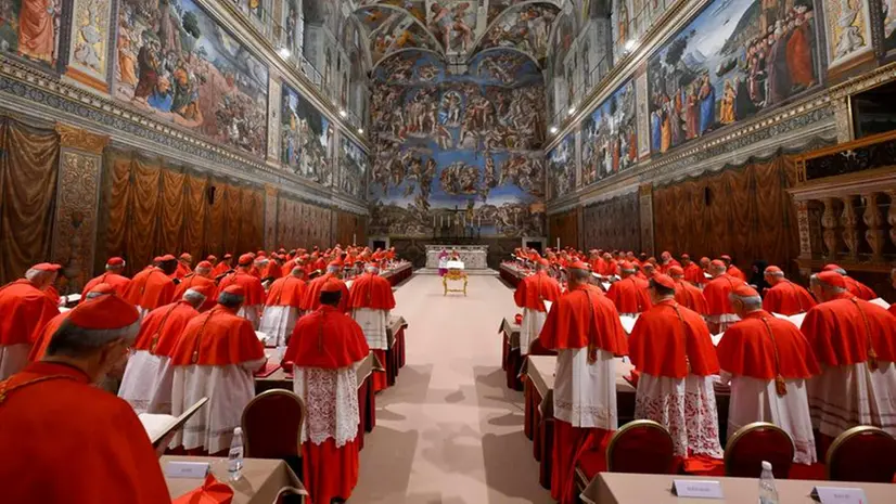 L'elezione del Pontefice nella Cappella Sistina - Foto Ansa © www.giornaledibrescia.it