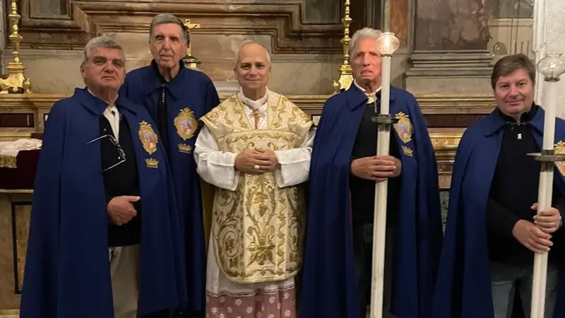 L’allora cardinale Prevost alla chiesa di San Carlo - © www.giornaledibrescia.it