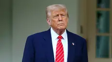 epa12084609 US President Donald Trump speaks to the media outside West Wing of the White House in Washington, DC, USA, 08 May 2025. EPA/WILL OLIVER
