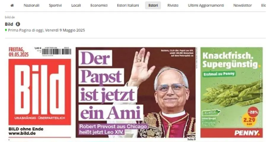 Papa Leone XIV, le prime pagine dei giornali del mondo