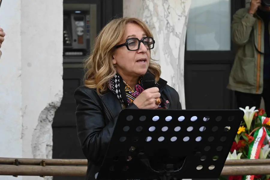 CRONACA BRESCIA PIAZZA LOGGIA COMMEMORAZIONE VITTIME TERRORISMO PER CARINI 09-05-2025 MARCO ORTOGNI NEW EDEN GROUP