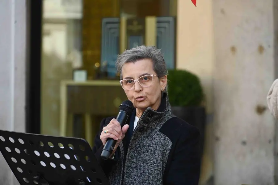 CRONACA BRESCIA PIAZZA LOGGIA COMMEMORAZIONE VITTIME TERRORISMO PER CARINI 09-05-2025 MARCO ORTOGNI NEW EDEN GROUP