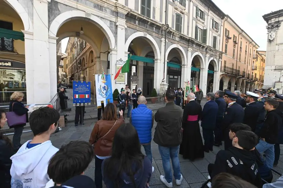 CRONACA BRESCIA PIAZZA LOGGIA COMMEMORAZIONE VITTIME TERRORISMO PER CARINI 09-05-2025 MARCO ORTOGNI NEW EDEN GROUP