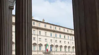 Esterno di Palazzo Chigi sede del Governo Italiano Roma 23/03/2025 Credit: Danilo Schiavella/ANSA