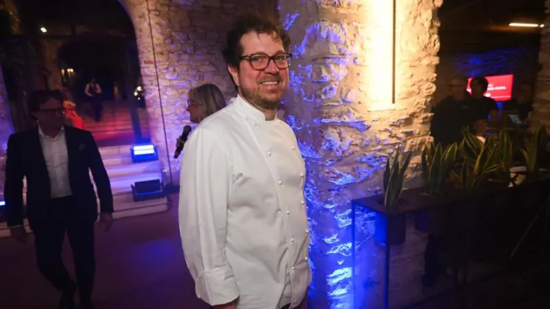 Diego Papa durante la presentazione alla serata finale