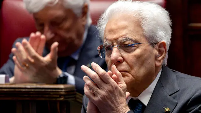 Roma - Il Presidente Sergio Mattarella nel corso della cerimonia di commemorazione del Giorno della Memoria dedicato alle vittime del terrorismo, oggi 9 maggio 2025 (Foto di Paolo Giandotti - Ufficio per la Stampa e la Comunicazione della Presidenza della Repubblica)